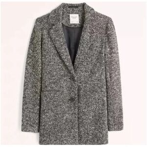 Abercrombie heavyweight textured blazer coat